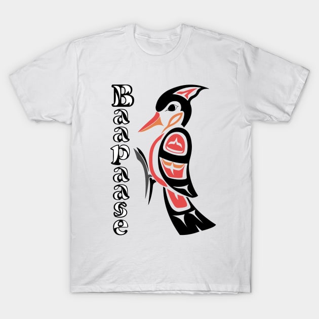 Red-Headed Woodpecker (Baapaase) T-Shirt by KendraHowland.Art.Scroll